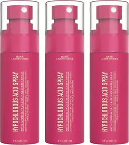 BASE LABORATORIES Hypochlorous Acid Spray for Face & Skin - Travel Size 3pack - Picture 1 of 9