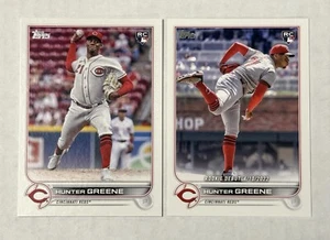 HUNTER GREENE Topps ROOKIE Variation RC (x2) - Picture 1 of 2