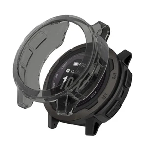 StrapsCo TPU Schutzhülle Klar Schwarz Case Rahmen Schutz für Garmin Instinct 2S - Bild 1 von 3