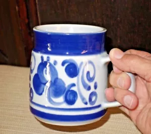 RARE VTG ISRAELI CERAMIC ARABESQUE LAPID BEER MUG SIGNED ISRAEL - Picture 1 of 12
