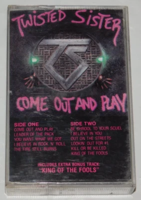 Twisted Sister Cassette Tape Come Out and Play Atlantic Records 1985 - Image 1 of 3