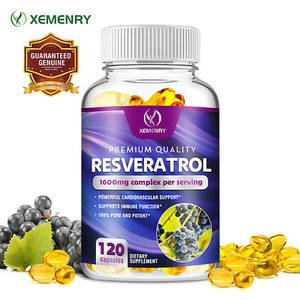 Resveratrol Kapseln 1600 mg - Quercetin - Anti-Aging, Herzgesundheit und - Bild 1 von 13