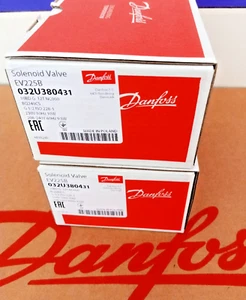 2 Stück Posten - Danfoss 032U380431 Magnetventil, EV225B, Funktion: Öffner, G, 1/2 - NEU - Bild 1 von 3