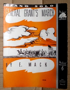 General Grant's March by E Mack Vtg Piano Solo Sheet Music (1936) - Picture 1 of 3