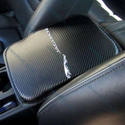 X1 For JAGUAR Carbon Fiber Car Center Console Armrest Cushion Mat Pad Cover New - Image 1 of 4
