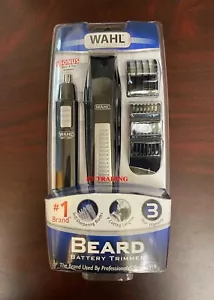 WAHL Nose Ear Body Beard Hair Wet/Dry BATTERY Precision Blade Trimmer Set ~ NEW - Picture 1 of 5
