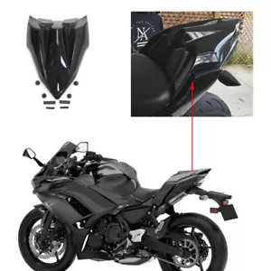 Gloss Black Seat Cover for Kawasaki ER-6F Ninja 650R 2017 2018 2019 Seat Cowls - Picture 1 of 7