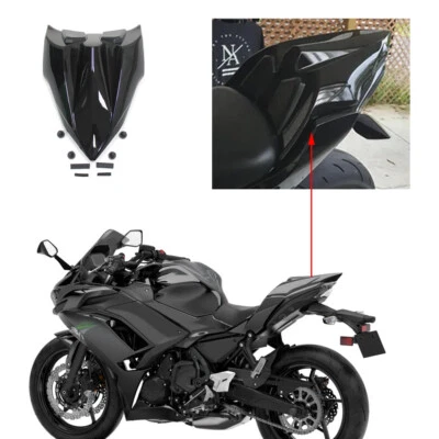 Cubierta de asiento negra brillante para Kawasaki ER-6F Ninja 650R 2017 2018 2019 capó de asiento Foto 1 de 4