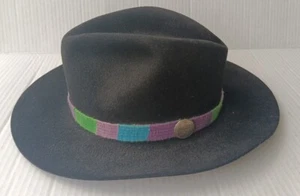 Shady Brady Cowboy Western Hat Size Medium Fabric Band Made In USA EUC CLEAN  - Picture 1 of 18