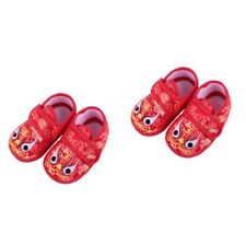  2 Pares Bebé Tigre Zapatos Suela: Tela Recién Nacido Zapatillas Niño Pequeño