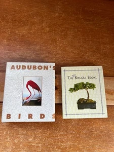 Lot of Miniature AUDUBON’S BIRDS Hardcover w DJ & Mini Bonsai Softcover Book - Picture 1 of 9