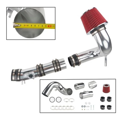 3.5" Cold Air Intake Induction Pipe Kit Red Filter For 04-2011 Mazda RX-8 R2 - Image 1 of 4