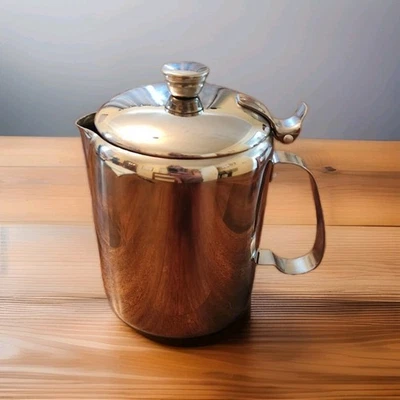 Crema Brinox con tapa con bisagras acero inoxidable 18/10 Brasil Foto 1 de 4