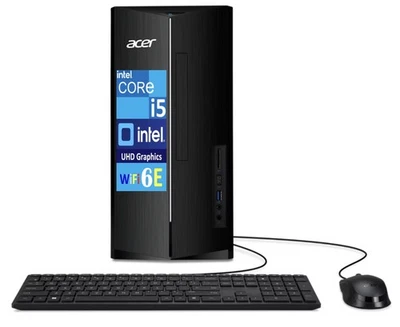 Acer Aspire TC-1785-UA92 Intel Core i5-14400 64GB DDR5 2TB SSD W11P Desktop, BK - Image 1 of 4