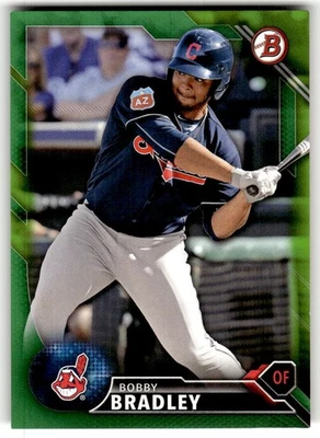 2016 Bowman Draft Bobby Bradley Green Border #/99 #BD-172 - Image 1 of 2