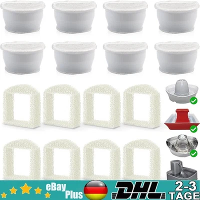 MARKENLOS 16x Kohlefilter Aktivkohlefilter für PetSafe Drinkwell Avalon Pagodenbrunnen