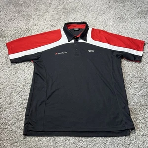 Audi Sport Herren Poloshirt Schwarz Rot XL Racing Performance Golf Shop Promo Auto - Bild 1 von 8