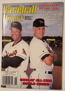 Baseball Digest June 1996 Roberto Alomar and Cal Ripken on Cover - Picture 1 of 2