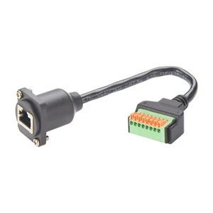 RJ45 8P8C Screw Terminal Breakout Board Cable 30cm Ethernet Connector Cable - Afbeelding 1 van 7