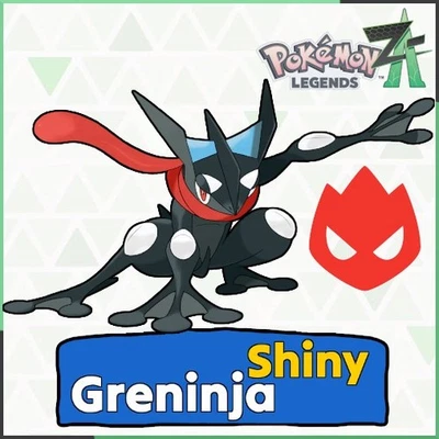 Shiny Alpha Greninja Lv. 36 With Master Ball Pokémon Legends Z-A Pokemon ZA PLZA