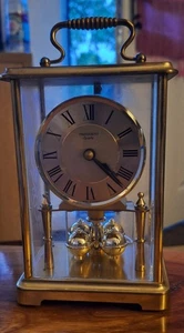Vintage President Quartz Glass and Brass Carriage Clock W Germany Working - Picture 1 of 7