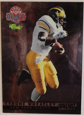 TYRONE WHEATLEY 1995 CLASSIC INSTANT ENERGY RC INSERT #IE 5 - NEW YORK GIANTS