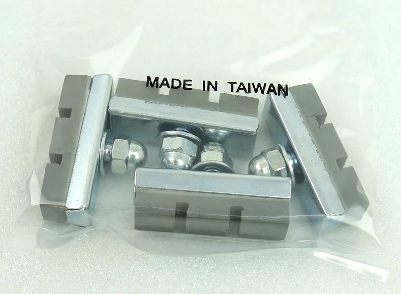 4 PÇS PARAFUSO NA BICICLETA BICICLETA 10 VELOCIDADES FREIO PASTILHAS DE BORRACHA SAPATOS NOVO CINZA - Imagem 1 de 1