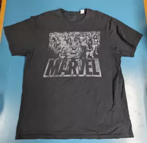 T Shirt Size 2XLT 2X Black Marvel Avengers Thor Hulk Iron Man Captain America - Picture 1 of 5