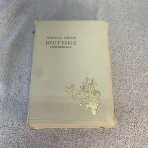 Memorial Bible 1958 IBEW Local No. 1805 Leather cover cream colored - Foto 1 di 24