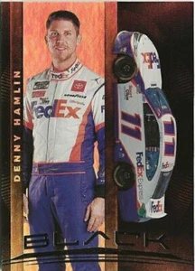 V13) 2021 Panini Black Racing Denny Hamlin Toyota TRD Goodyear NASCAR - Imagen 1 de 1