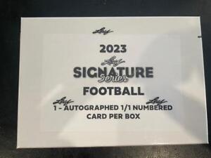 2023 Leaf Signature Series Football Factory Sealed 1/1 Autograph 1 Per Box