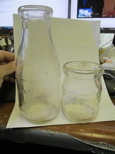 Chicago, Ill. Bowman Dairy Co. TREP Milchflasche & REHP Hüttenkäse Glas KRANKHEITEN - Bild 1 von 11