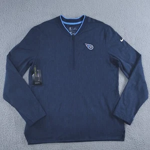 Tennessee Titans Nike NFL On Field Pullover Men Medium Navy Blue 1/4 Zip NEW NWT - Picture 1 of 24