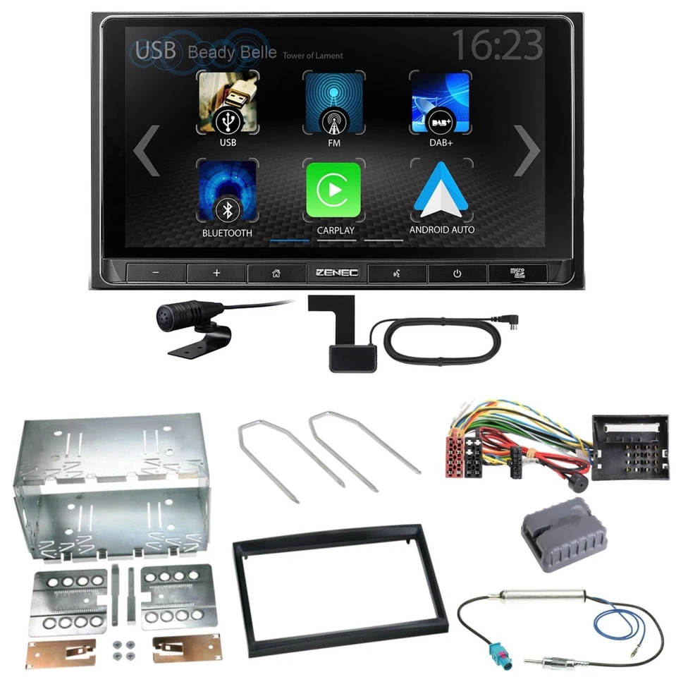 ZENEC Z-N538 Android Auto CarPlay Einbauset für Citroen C2 C3 Berlingo Jumpy - Bild 1 von 1