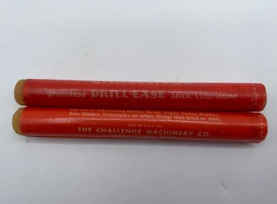 2- Drill Ease Lube Paper Drilling Lubricant Wax Stick Bindery Accessories - Image 1 of 4