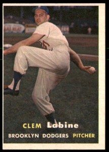1957 Topps #53 Clem Labine Excellent