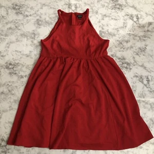 Robe patineuse sans manches col haut femme Torrid rouge Ponte grande taille 16 rouge - Photo 1/13