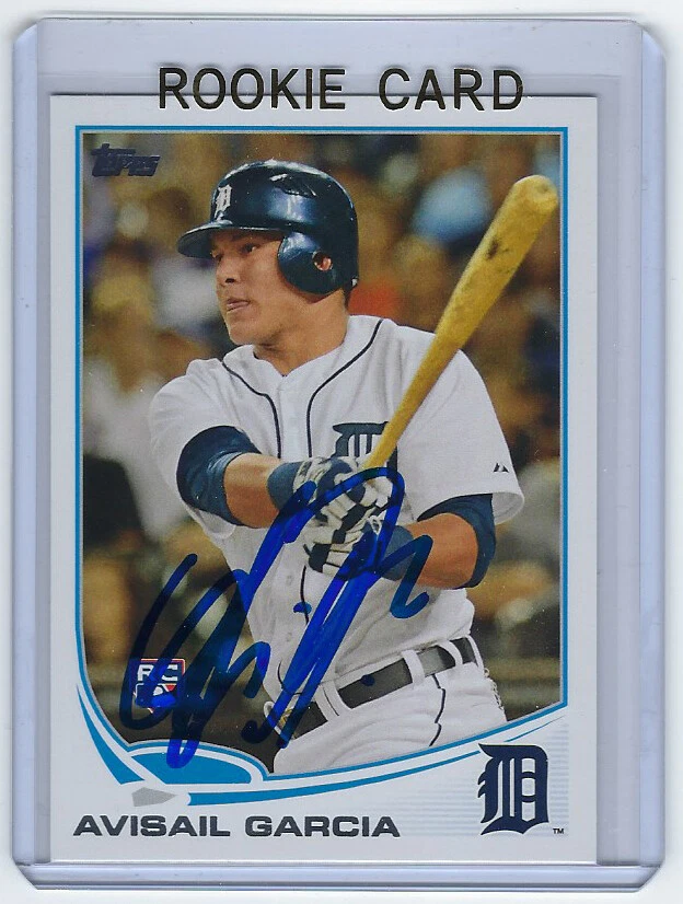 2013 TIGERS Avisail Garcia signed Rookie card Topps #199 AUTO Autograph Marlins - Image 1 of 1