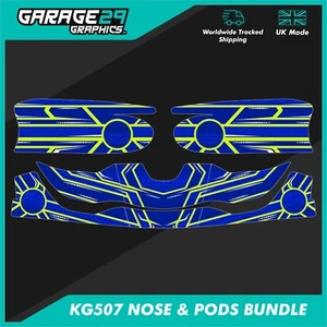 LN Racing Kart Style KG507 Front Bumper & Side Pods Sticker Kit Bundle - Picture 1 of 1
