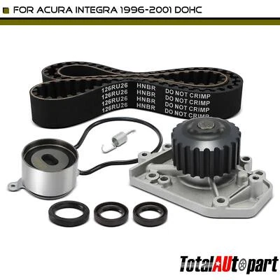 7Pcs Timing Belt Kit w/ Water Pump for Acura Integra 1996 1997-2001 L4 1.8L DOHC - Image 1 of 4