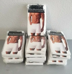 NWB POLO RALPH LAUREN BIG&TALL MENS SIGNATURE 1PC COTTON BOXER WHITE BRIEF:RY11 - Picture 1 of 6
