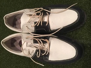 Women's Foot Joy Leather Golf Shoes Sz 5w - Picture 1 of 5