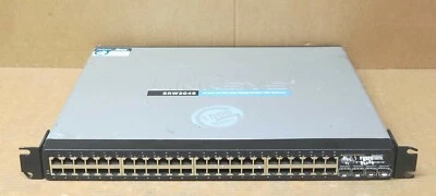 Linksys SRW2048 48-Port 10/100/1000 WebView Gigabit Ethernet Switch 4x SFP - Image 1 of 4
