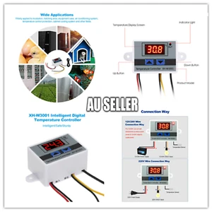 XH-W3001 Digital Microcomputer Temperature Controller with Sensor Probe - Picture 1 of 14