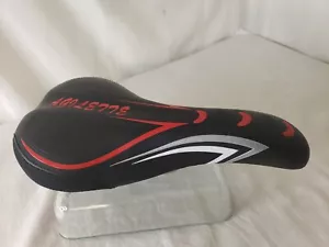 MTB Saddle Seat BLACK / RED by ANZUO / CHOIR - Picture 1 of 5