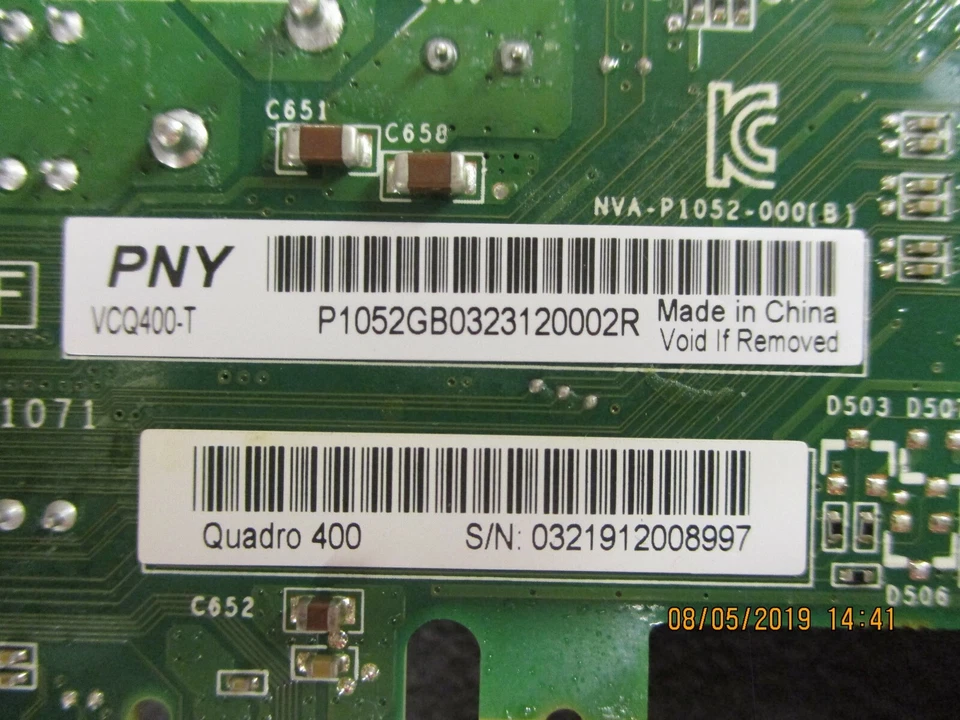 PNY - VCQ400-T Quadro 400 VCQ400-PB 512MB 64-bit DDR3 PCI Exp 2.0 x16 Low - Image 1 of 4