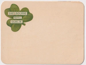 COURT CARD IRELAND SHELBOURNE HOTEL DUBLINS CIRCA 1910 - Picture 1 of 2