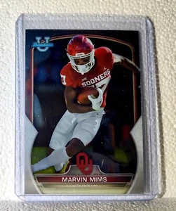Marvin Mims 2022 Topps Bowman U Football #4 Card Oklahoma - Picture 1 of 2
