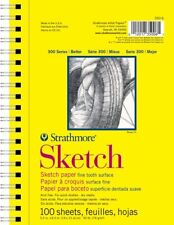 Almohadilla de dibujo Strathmore serie 300, 5,5x8,5 pulgadas, 100 hojas, alambre lateral - artista S