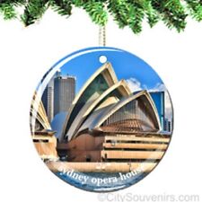 Sydney Opera House Porcelain Ornament - Australia Christmas Souvenir Gift